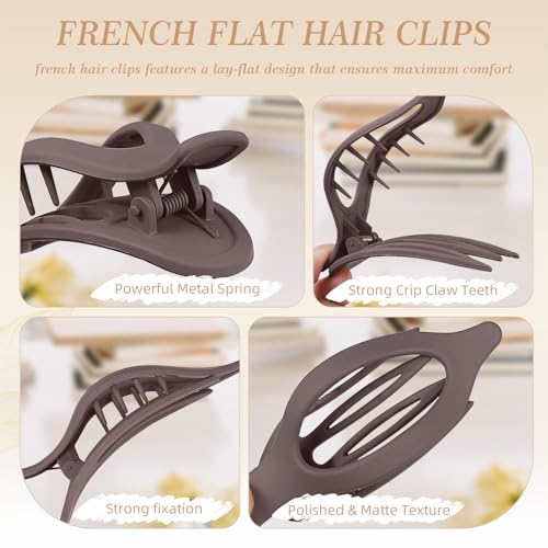 8PCS Flat Hair Claws for Women - Save with code 2NG82763 - Image 2