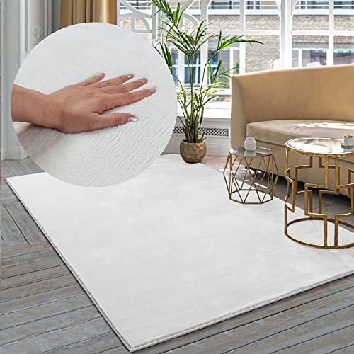 the carpet Premium Moderner Hochflor Langflor Wohnzimmer Teppich, Super Soft, Kunstfell, Flauschig,...
