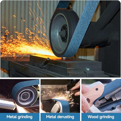 Shineboc Sanding Belt 50 x 2000 mm, 6PCS Sander Belts 40/60/80/120/240/400 Grit for Polishing Metal Wood - Image 4