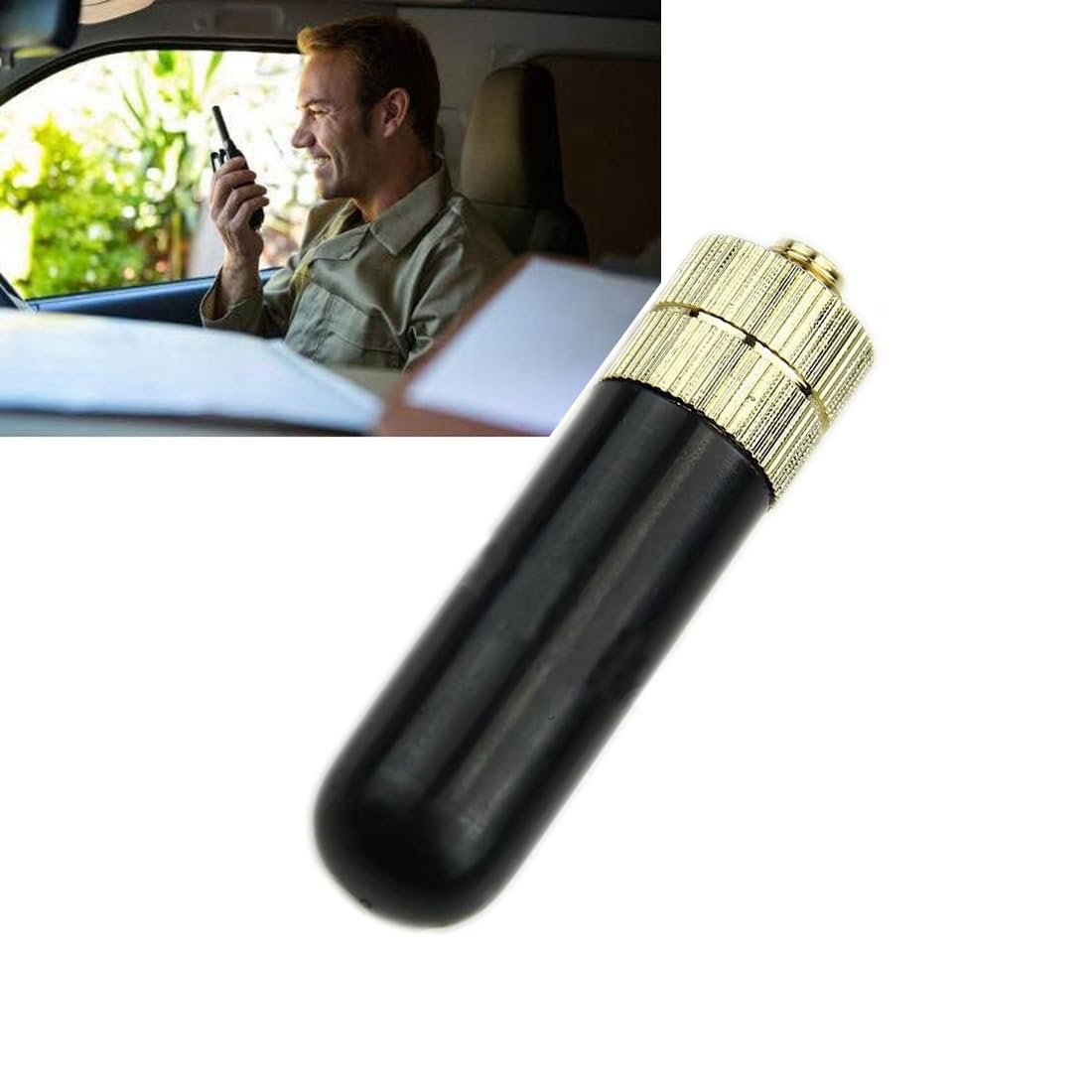 Bewinner BNC 38 Cm / 15 Pollici Na-771 Connettore Per Portatile Flessibile Bnc 144 / 430Mhz U/V Dual Band - Ampia Compatibilità Per Walkie Talkie Con