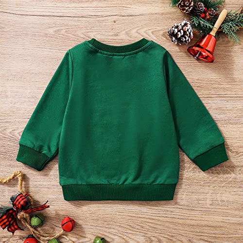 Toddler Baby Christmas Sweatshirt Pullover Boy Girl Xmas Santa Shirt Crewneck Long Sleeve Warm Fall Winter Clothes3