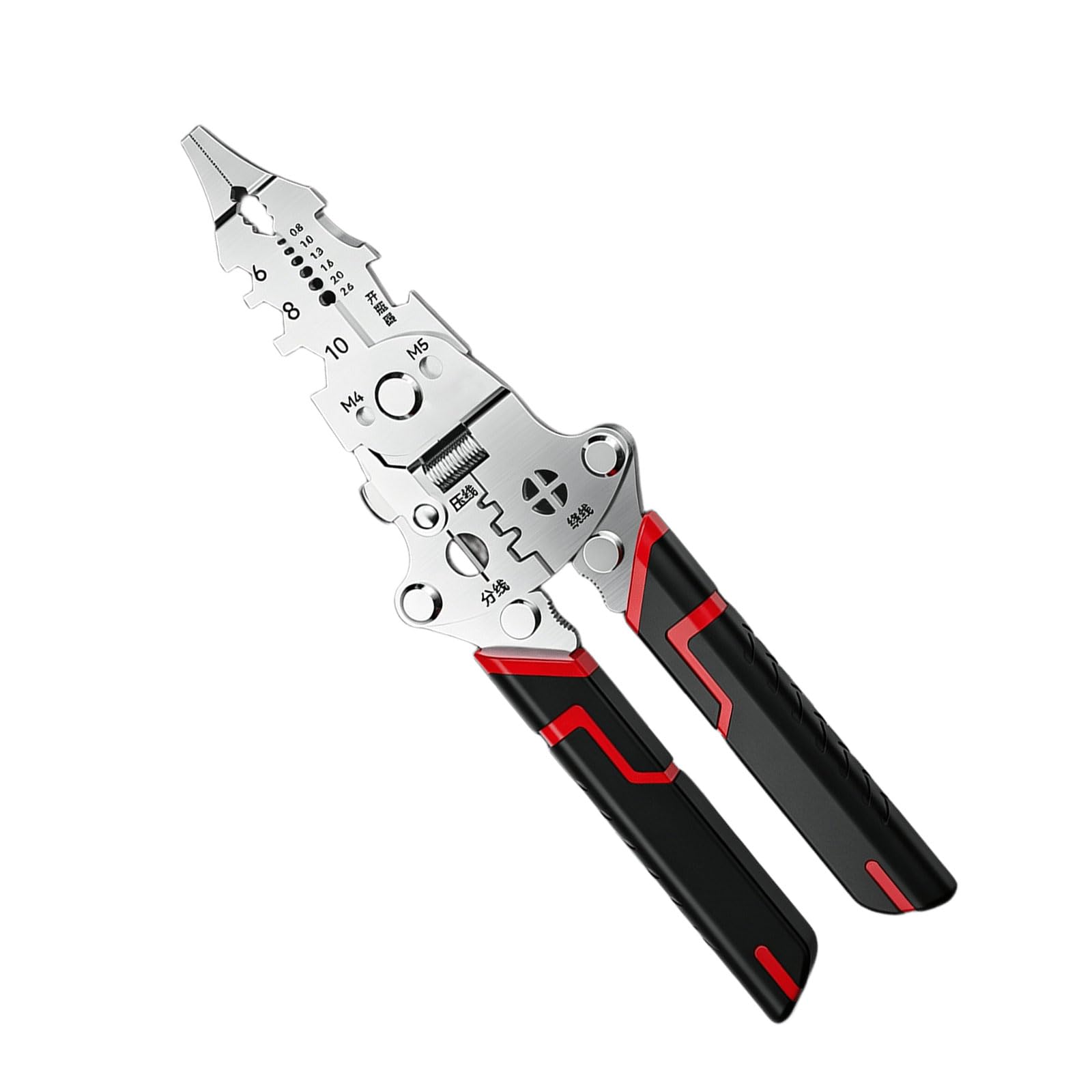 Hsioluted D Multifunctional Wire Stripper Electrician Special Industrial Wire Splitters Stripping An Wires Cutting Pliers Crimper Tool