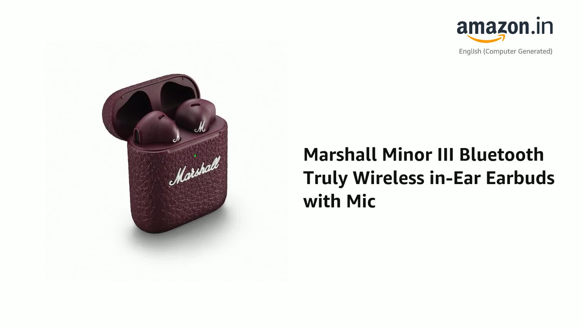 Marshall M inor III ワイヤレスイヤホン Minor III Black - イヤホン | Marshall.com