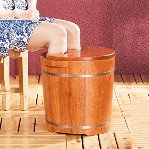 Bañera de pies de madera artesanal para relajación miniatura 5
