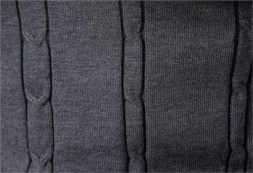 Autumn Winter Men's Knit Vests V-Neck Sleeveless Slim Fit Knitted Men Sweater Vest Man(Black,XX-Large)4