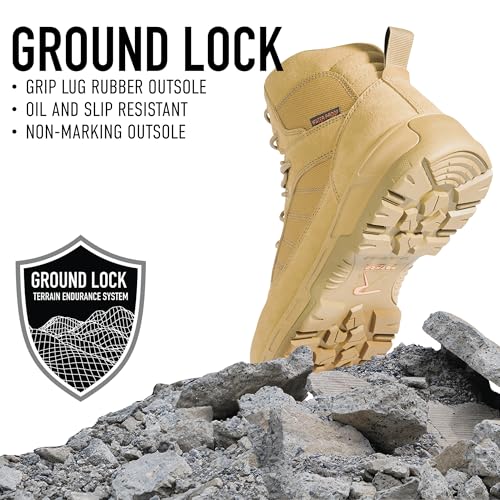 Rothco Guardian AR 670-1 Coyote Brown Tactical Boots – 6 Inch – Waterproof Lightweight Duty Footwear4