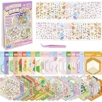 Deegbbyi 10 Sets Autocollants De Scène, Autocollants De