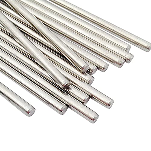10PCS 2.5mm Stainless Steel Shafts Bar, 50 60 70 90 100 120 140 150 200 300mm Long Metal Model Shaft, Gear Drive Short Axle Wheel Shaft (Color : 80mm, Size : 2.5mm)