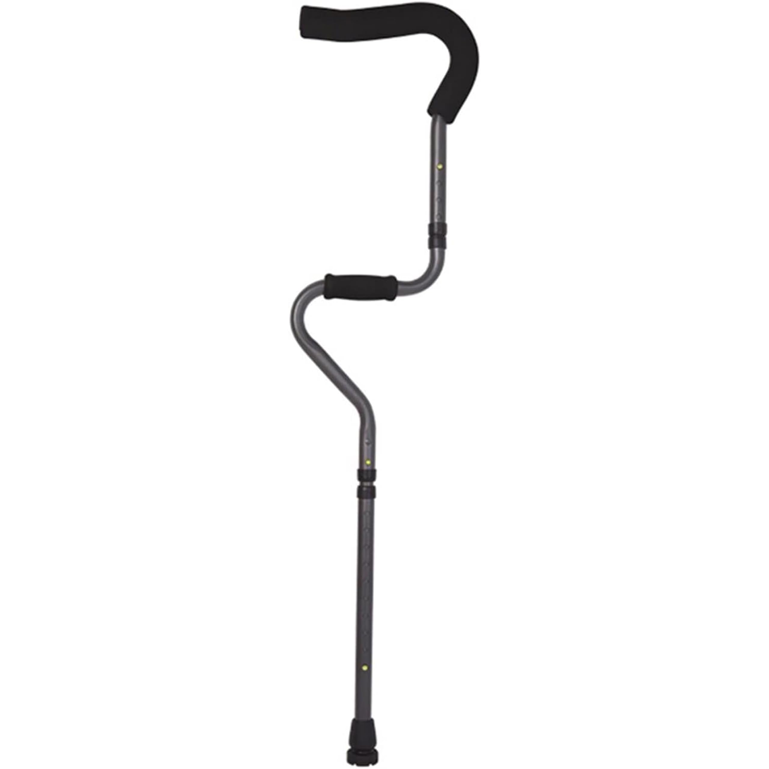 Regulowane składane aluminiowe kule do chodzenia, ergonomiczne podparcie pod pachami z piankowym uchwytem, regulacja wysokości 73,5-96,5 cm, konstrukcja typu S dla mężczyzn, kobiet, nastolatków