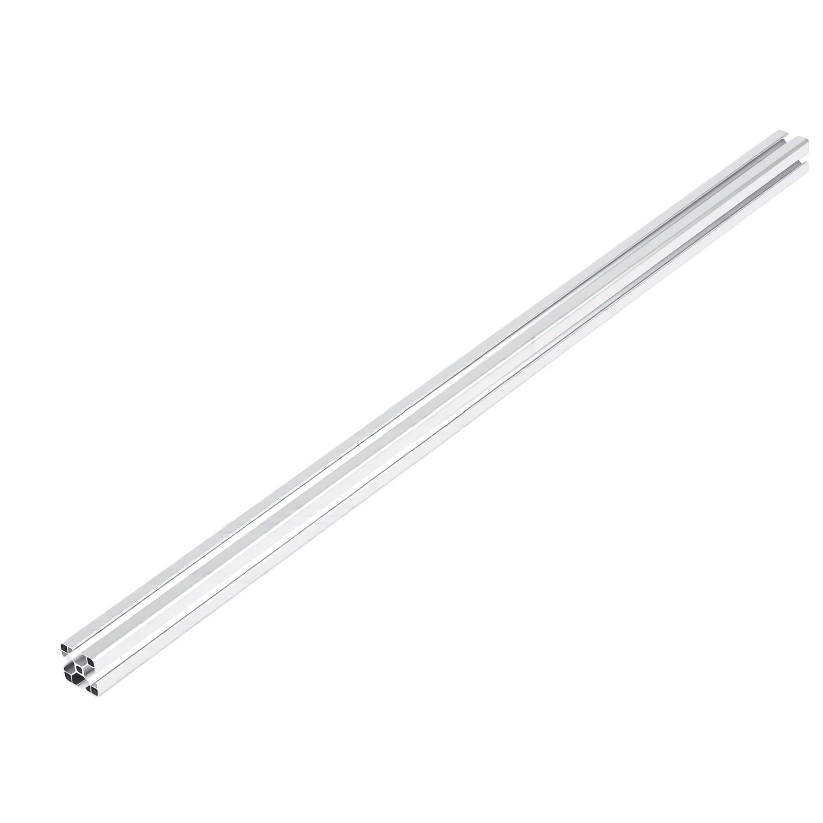 Marco de Perfil de Aluminio 4040, Diseño Ligero Blanco Plateado con Ranura en T para Maquinaria Industrial, Espesor de 1,5 Mm