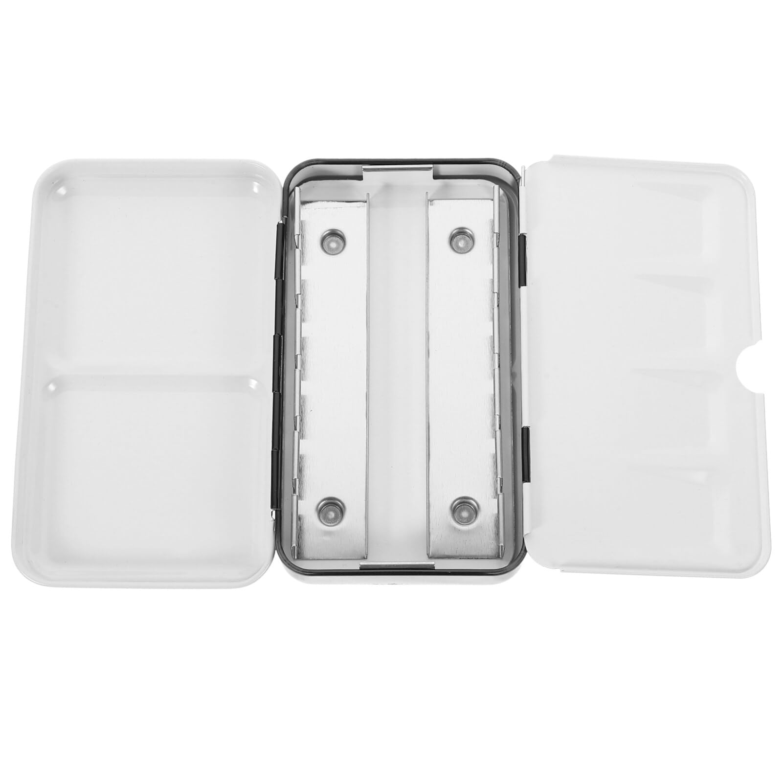 SUPVOX Boîte Vide Aquarelle Métallique Compacte 12 Demi-Godets Palette pour Peinture Voyage Studio Et Extérieur