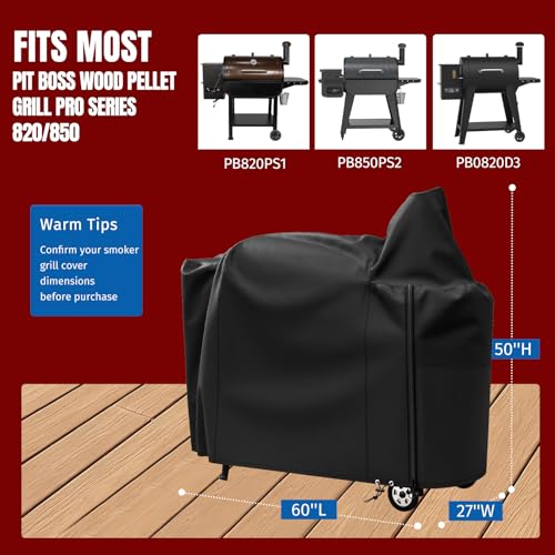 SHINESTAR Grill Cover for Pit Boss 850DX&820 Deluxe, 900D Oxford Waterproof by SHINESTAR - Used condition - Image 3