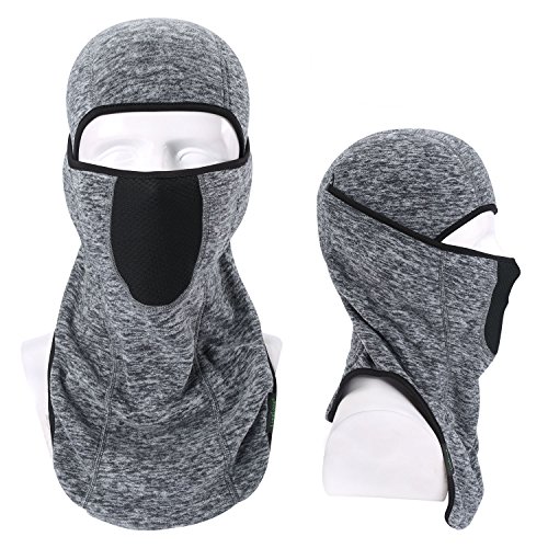 Balaclava-Ski Mask Winter Thicken Outdoor Face Mask Windproof Warmer Hood Grey - Thumbnail 6