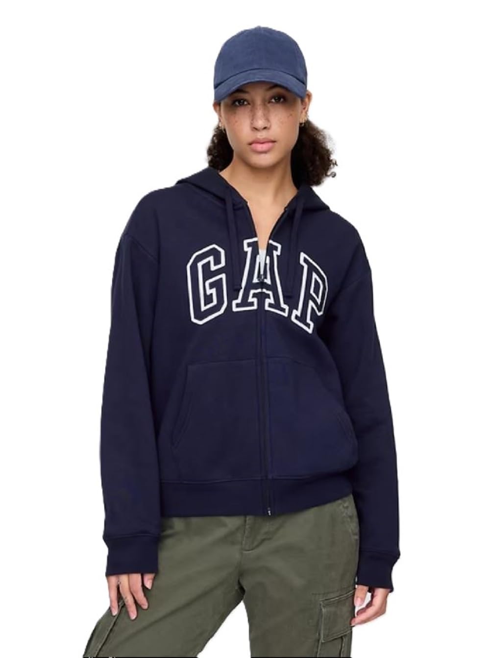 

                                                    GAP Women's Logo Hoodie Hooded Full Zip Sweatshirt