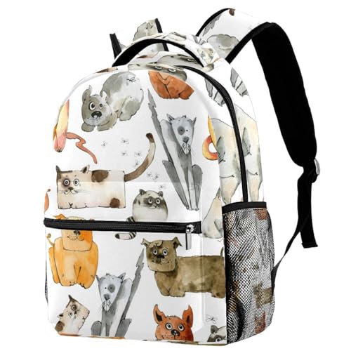 Sac à dos d'école et voyage décontracté géométrique pour filles et garçons