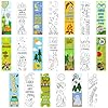 ANGOLIO 123P Camping Color Your Own Bookmarks for Kids Summer Funny Camping Tent Jungle Animal Campfire DIY Coloring Blank Book Markers for Teacher Student Classroom Art Crafts Birthday Party Supplies #1