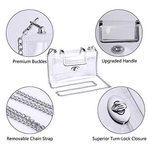 Transparent Clutch Clear Purse Crossbody Shoulder Bags Stadium Approved Bags3