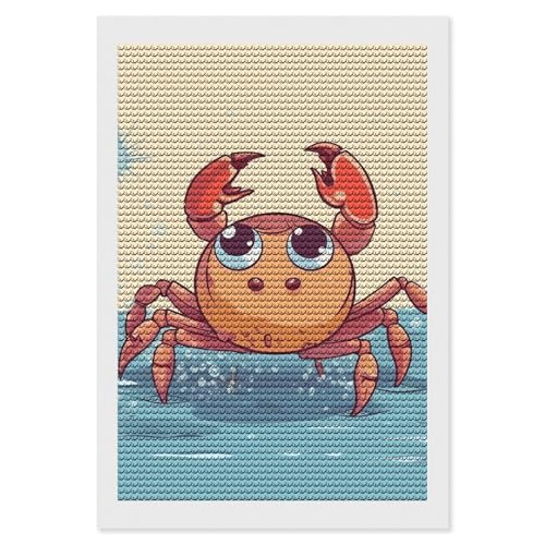 Peinture diamant 5D crabe rond pour combler un mur vide