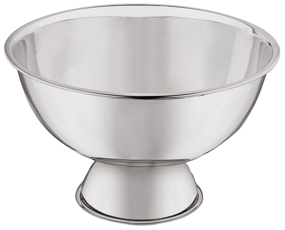 Cubo Enfriador Botellas y Refrescos, Capacidad 13 Litros, Cubo Hielos Acero Inoxidable, Recipiente Ovalado para Ponche, Enfriador Portátil para Vino y Champagne