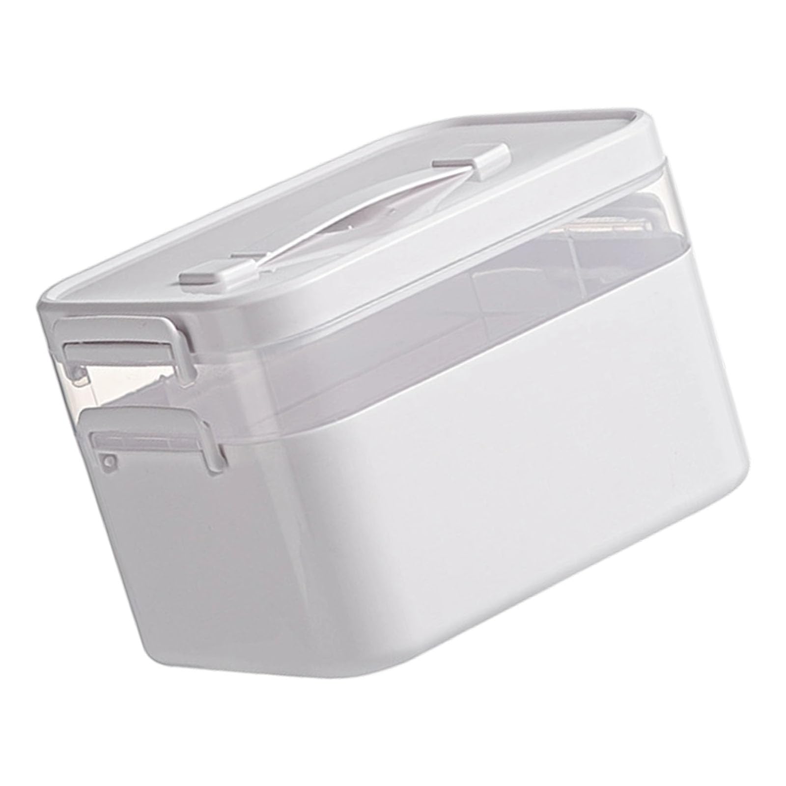 Nucelit Multilayer Clear Medicines Storage Box Portable Organizers with Spacious Compartments for Home Emergencys Supplies Home Clinics Organization Box