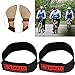 VGEBY 2PCS Pant Leg Straps,Cycling Pant Leg Band Elastic Puttee Safety Belt Bands Riding Equipment for Fishing Outdoor Sports (Black)