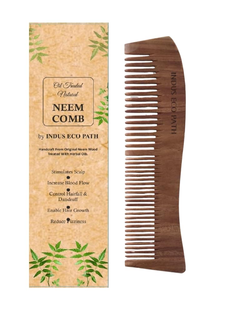 Peine DualCare Anticaspa de Madera de Neem miniatura 1
