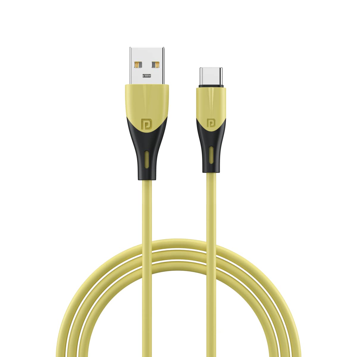 Portronics Konnect Way Type C Charge & Sync Cable with 3.0A Total Output, Tangle Resistant, TPE Material(Yellow) (B09ZRM7T1G) Amazon Price History, Amazon Price Tracker