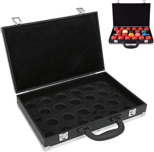 Miniatura 2 de plplaaoo Estuche para pelotas de billar, caja de almacenamiento de bolas, estuche de transporte de bolas, caja de almacenamiento de bolas de billar,