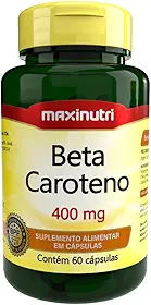 Beta Caroteno 400mg - 60 Cáps, Maxinutri