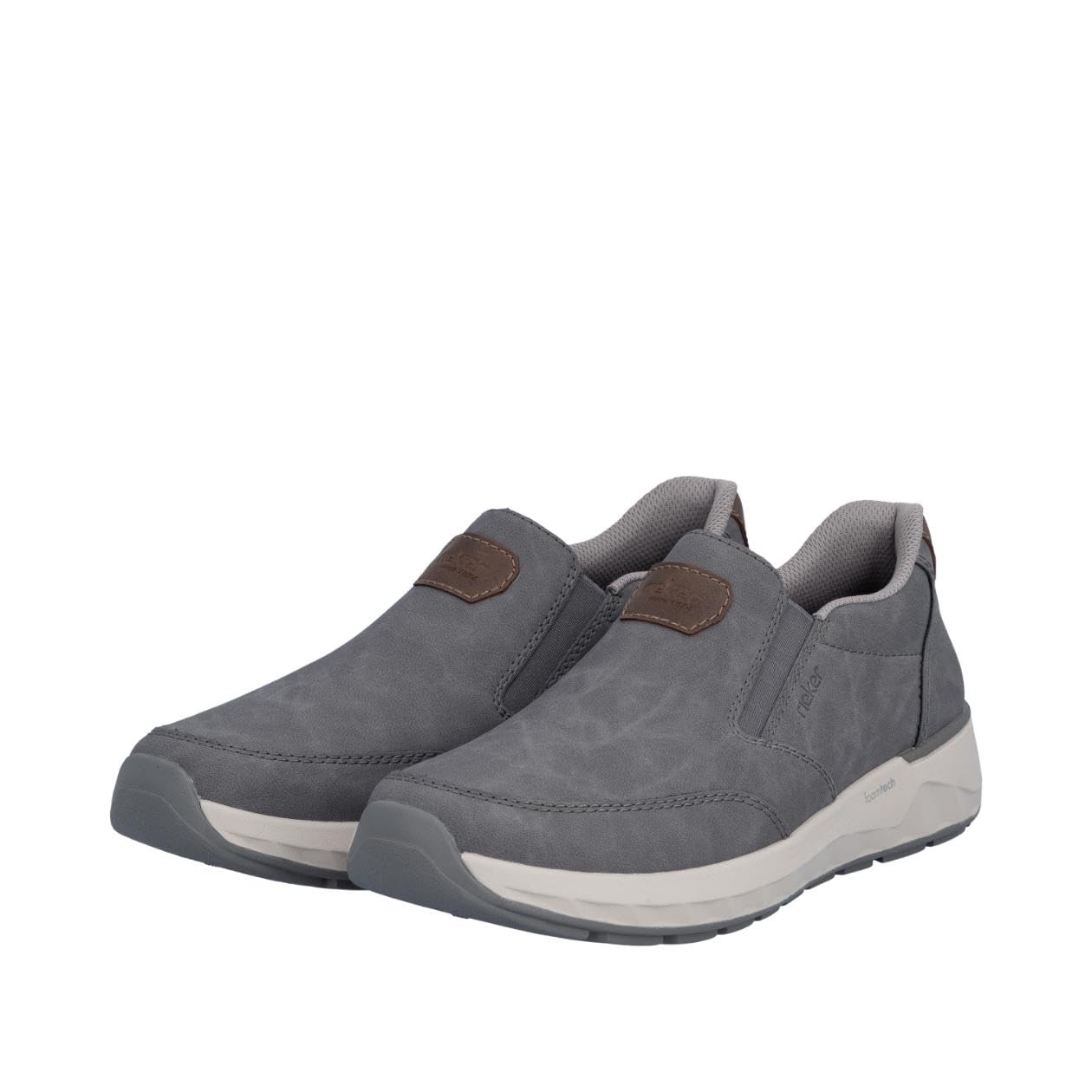 Rieker 11550-45 Herren Slipper Synthetik grau grau