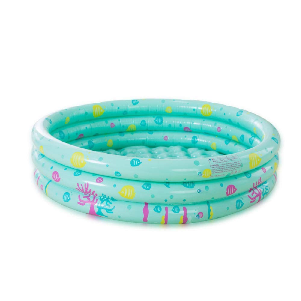 Cvghnfk Swimming pools Swim Centre Family Lounge Round Family Children Kids Adult Inflatable Paddling Pool Three-storey baby house 110 * 20 With electric pump