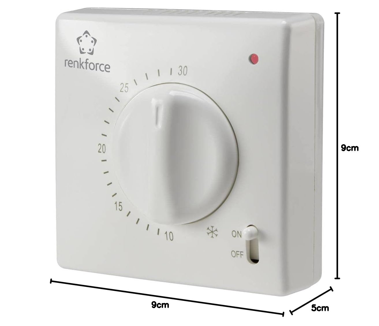 Termostat dambiance Renkforce TR-93 montaż pozorny (natynowy) program dzienny 5 do 30°C