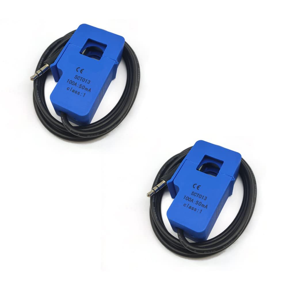 SYUAB 2Pcs SCT013000 Split Core Current Transformer SCT-013-000 Non-invasive AC Current Sensor 100A/50mA (SYKHSCGQ)