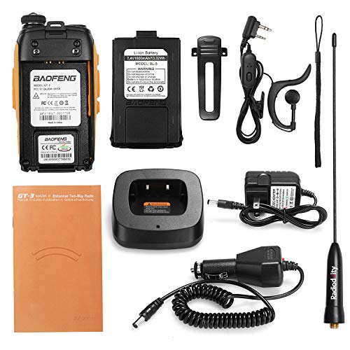 Baofeng PoFung GT-3 Mark-II Transceiver + 1 Additional Free Battery, FM Radio, Dual Band 136-174/400-520 MHz, Chipsets Upgraded, ABS Frame - Thumbnail 6