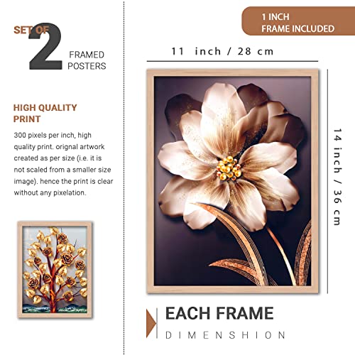 Image of kotart Modern Wall Art Framed Painting for Wall Decoration - Wall Paintings for Living Room Set of 4 (Art 5, Small (10x13 or 10x10 inch))