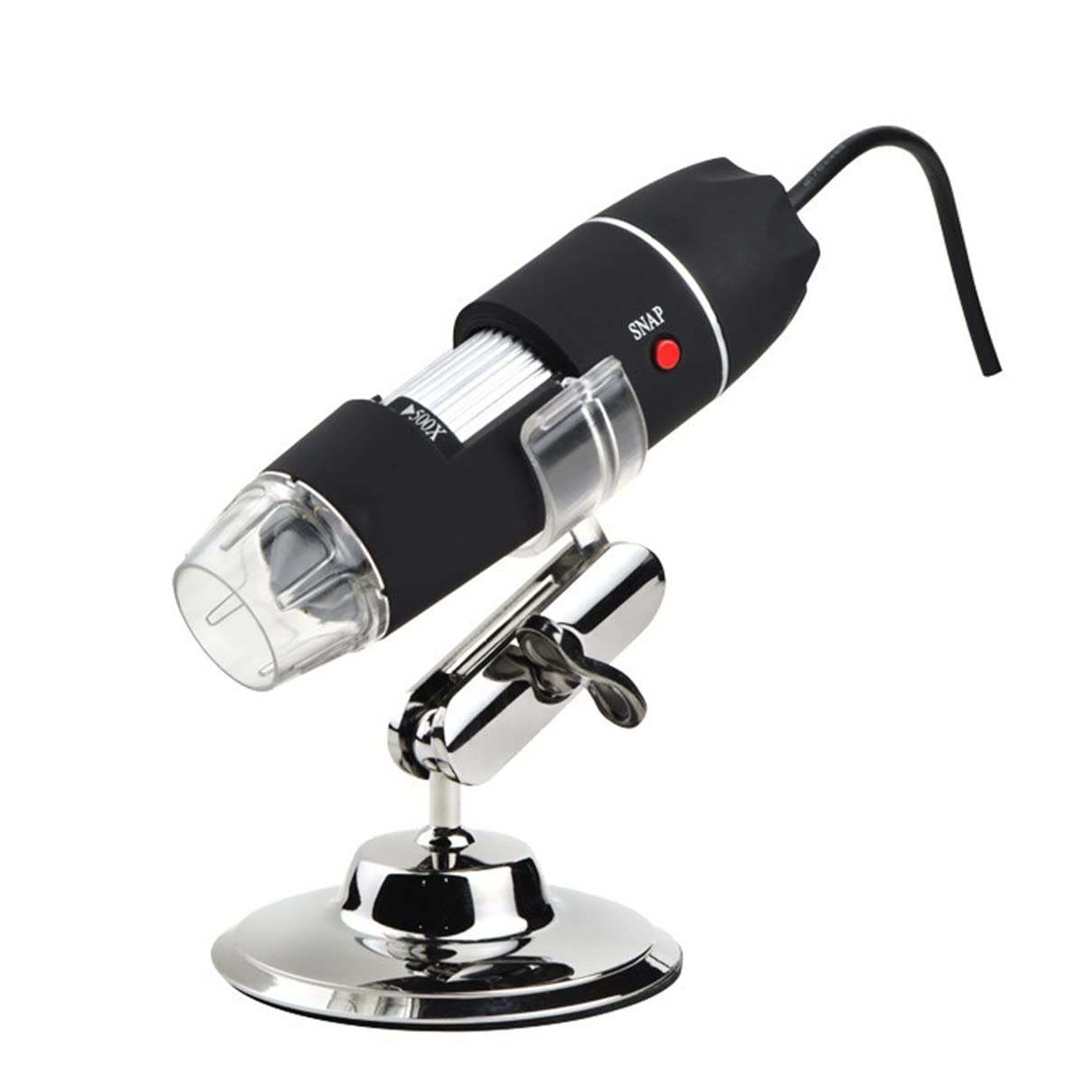 Microscope 400X-1000X USB Microscope Professional for Electronics with 8 LEDs Bracket(500X)