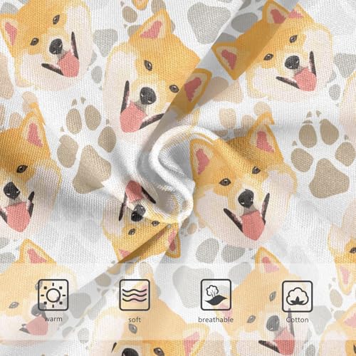 Girls' Underwear Shiba Inu Dog Cotton Stretch Comfort Toddler Panties3