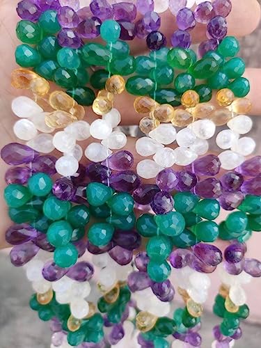 Perles à facettes en pierre naturelle pour créer un cadeau personnalisé unique