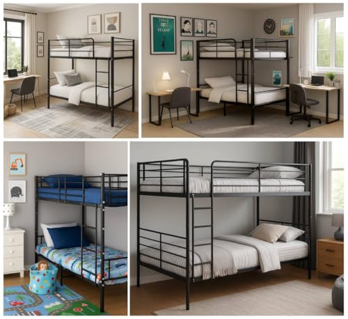 ZENIT ENERGY Etagenbett Hochbett Jugendbett Doppelstockbett Kinderbett Metall 200x100x150