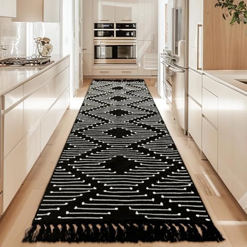 Tritard Boho Runner Rug 2x12 - Washable Extra Long Hallway