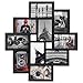 10 Opening 4x6 Black Collage Picture Frame Wall Hanging for 4 by 6 inch Multiple Photo Frames