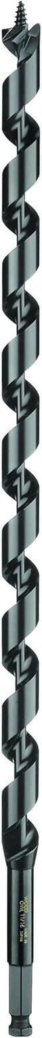 WoodOwl 08808 Deep Cut Wood Boring Auger Bit, 18-Inch Length x 11/16-Inch Diameter