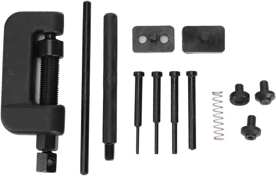 Image of AASONS Chain Breaker Rivet Separator Cutter Motorcycle /Cam Drive Timing Riveter Tool Kit For Breaking & Joining Most Drive Sprocket Chain Splitter From 35-630