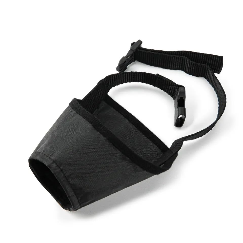 Pet Guru® Dog Safety Muzzle Anit-Biting Barking Chewing Control Adjustable Comfortable Nylon XSmall to XL (1, Large) - Image 2