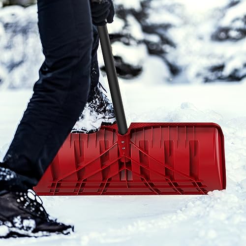 ERA Premium-Series 28-Inch XL Snow Pusher with Plastic-Edged High-Density Polyethylene Blade - Image 6