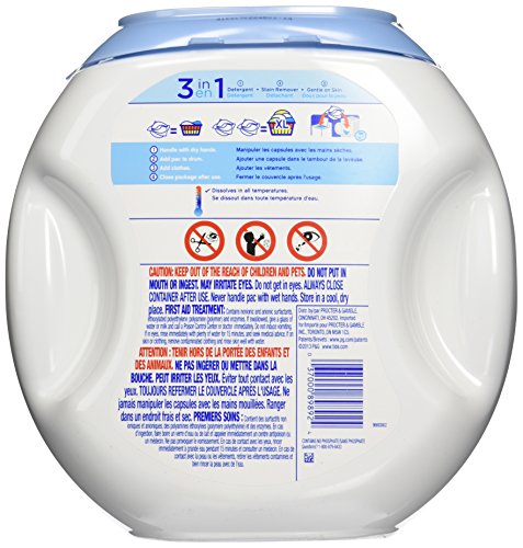 Image of Tide Free and Gentle Laundry Detergent Pods, 72 Count, Unscented and Hypoallergenic for Sensitive Skin