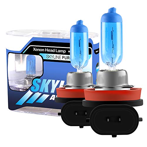 Teguangmei 2 Unids H8 55w Súper Brillante Blanco 5000K Bombilla Halógena de Xenón Faro de Coche Faro Antiniebla Reemplazo 12V