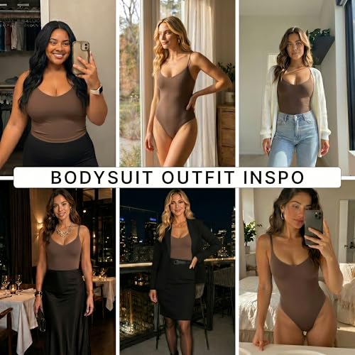 Image of Tummy Control Shapewear Bodysuit for Women, Seamless Body Shaper Thong, Brief or Mid-Thigh Faja, Sculpting Slimming Bodysuits