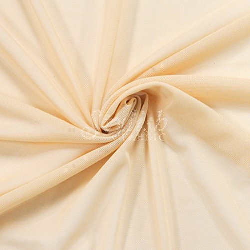 Stylishfabric 58 Nude Nylon Power Mesh Fabric by the Yard - 1 Yard