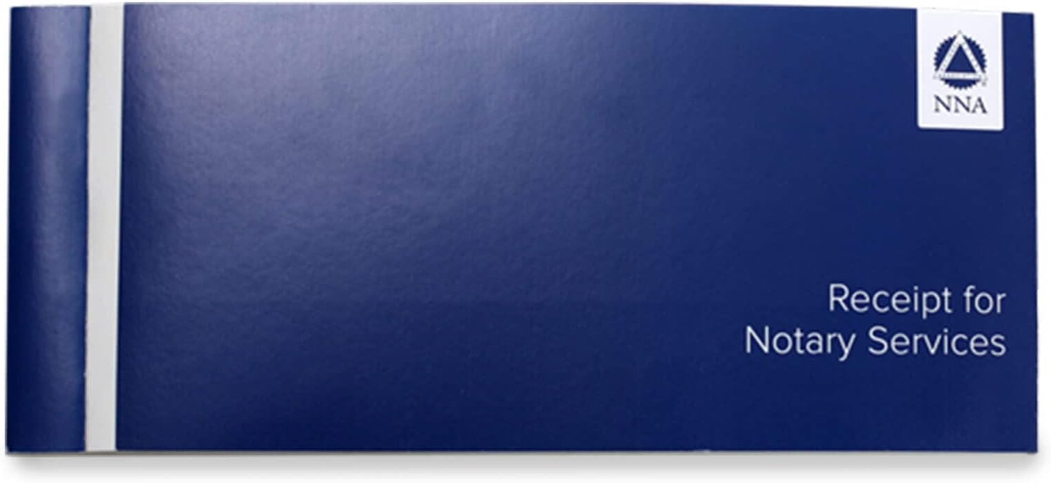 National Notary Association Notary Receipt Book – Includes 50 Two-Part Carbonless Receipt Forms – Compact Receipt Book for Notaries – 8-5/8" W x 3-11/16"